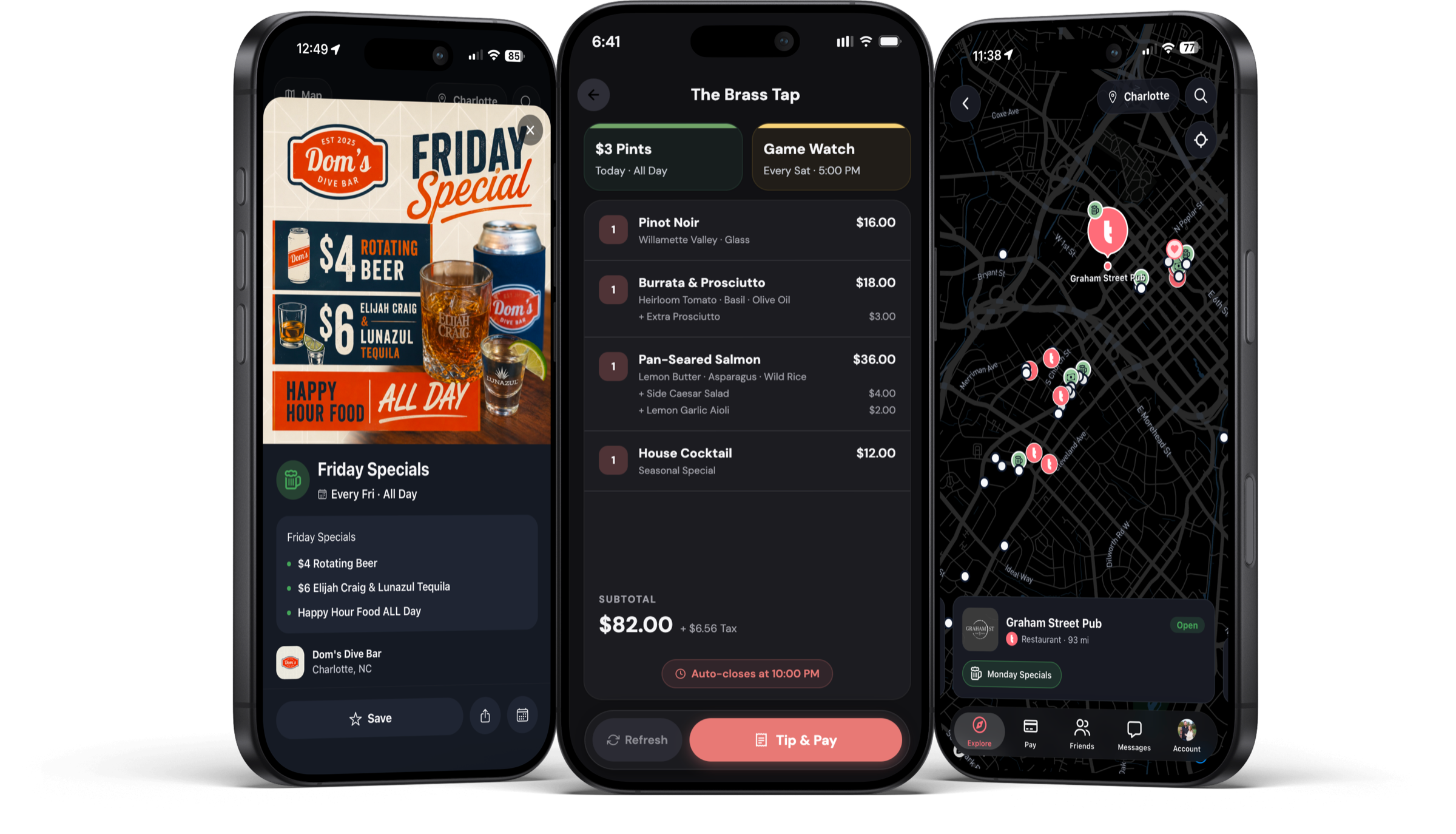 A venue special, a live tab at The Brass Tap, and the Tabbi map